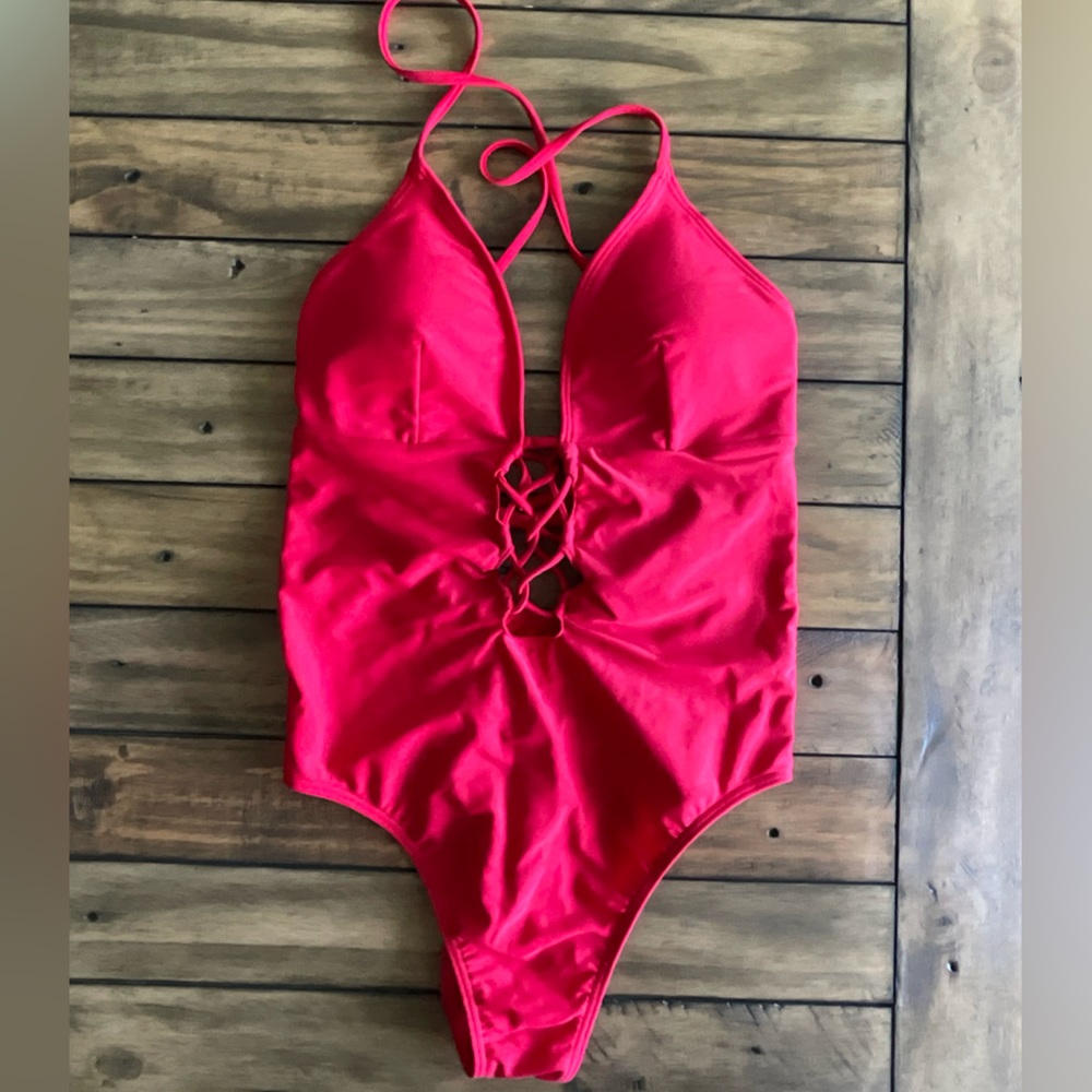 NWOT- Abercrombie&Fitch Red One Piece Swimsuit